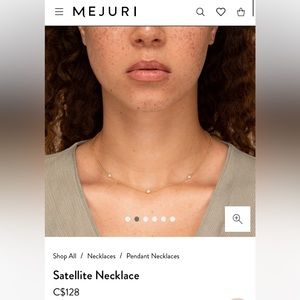 Mejuri gold vermeil satellite necklace